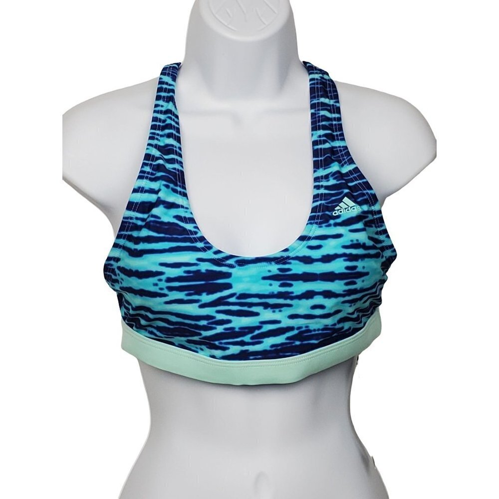Adidas Nouveau Size Small Racerback Sports Bra Blue